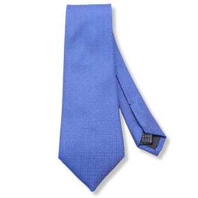 Cravatta Oxford di Seta Celeste