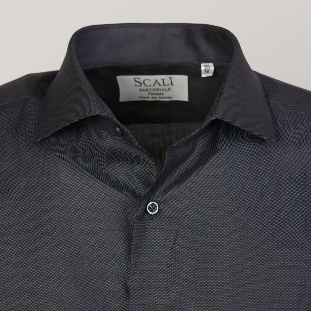 Camicia Oxford Grigio Scuro Scali Sartoriale